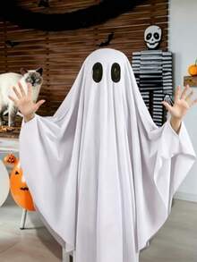 Halloween Ghost Costume Role Play White Ghost Cape - Single Style - View 3
