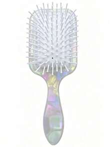 Acetate Air Cushion Hair Brush, Paddle Detangler Comb For Scalp Massage Wet Dry Hair - Multicolor - View 6