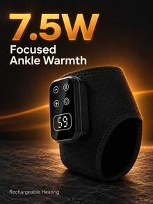 1个/2个装小型足部按摩器，石墨烯加热足踝绑带，电热理疗按摩器，温暖足部、踝部、腕关节 - 彩色 - 查看 4