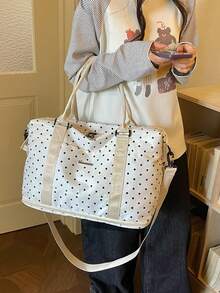 Fashionable Multi-Functional Luggage Bag, Minimalist Casual Multi-Pocket Storage Bag, Dry-Wet Separation Bag, Foldable Expandable Travel Bag - White - View 6