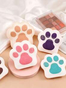 4/2pcs Cat Claw Sponge Puff, Cotton Soft Puff, Reusable, Suitable For Face, Foundation Make-Up And Concealer Mixing Tools, Multi-Purpose Dry/Wet Use, Makeup Tools - Multicolor - View 2