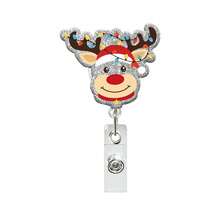 1pc Christmas Creative Retractable Badge Reel, Suitable For Hospital, School, ID Card Holder, Christmas Party Gift - Multicolor - View 12