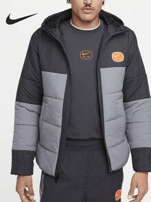 Nike Air Men's Thickened Sports Warm Durable Hooded Padded Coat HM0198-060 - HM0198-060 - View 1