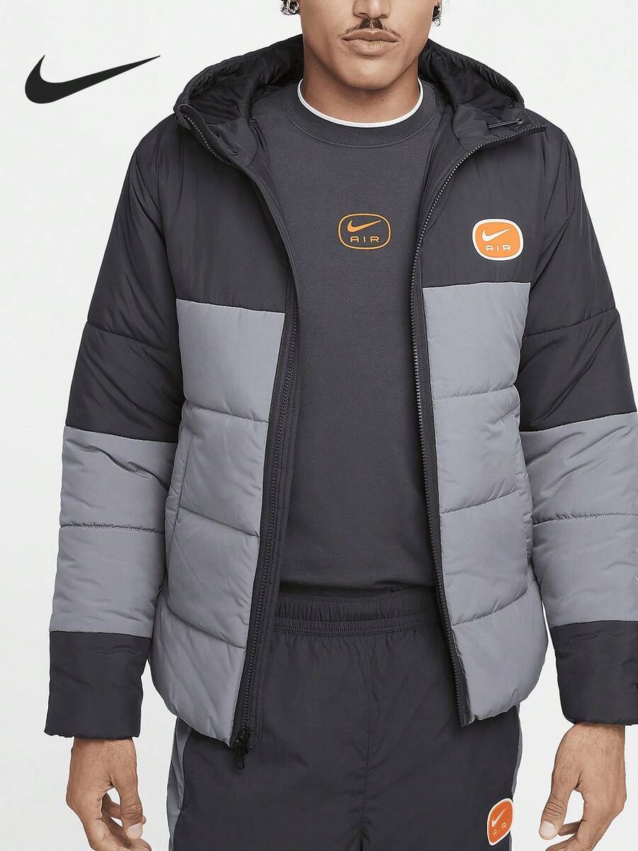 Nike Air Men's Thickened Sports Warm Durable Hooded Padded Coat HM0198-060 - HM0198-060 - View 1