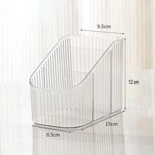 1pc/2pcs Cosmetic Storage Box, Office Stationery Desk Organizer, Storage Rack With Drawer, Skincare Storage Box, Pen Holder Organizer, Suitable For Vanity, Office Desk, Student Desk Storage - Clear - View 7