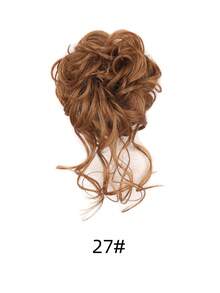 Disheveled Bun Hairstyle, Various Color Elastic Hair Clips, Suitable For Women, Applicable For Halloween, Music Festivals, And Daily Outings - Multicolor - View 11