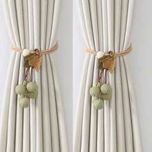 Handmade Fabric Cherry Curtain Tieback Rope, Cute Fruit Shape Window Curtain Holdback, Decorative Curtain Tie For Bedroom, Living Room, Farmhouse Home Window Decoration - Hawthorn Flower Lace-up - View 13