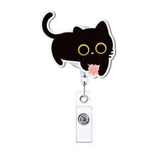 1pc Acrylic Retractable Badge Reel, Retractable Badge Holder For Nurses, Teachers, Doctors, Medical Staff, RN, LPN, CNA, MA, BSN, Halloween, Christmas - B - View 4
