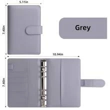 1pc A6 Premium PU Leather Budget Planner, Cash Envelope Style Loose-Leaf Notebook, Personal & Family Financial Budget Management, Multiple Colors Available! High-End Leather Cover With Magnetic Clasp, 6-Hole Loose-Leaf Ring For Flexible Page Addition/Removal, Side Multi-Card Slot Design, Paired With Zipper Cash Envelopes For Convenient Cash, Receipt & Bill Organization. Compact & Portable Size To Help You Manage Income & Expenses - Multicolor - View 6