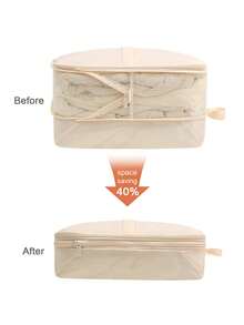 Compressible Space-Saving Travel Clothing Storage Bag, Luggage Clothing Underwear Bra Storage Cube, Travel Compression Organizer Bag - View 5