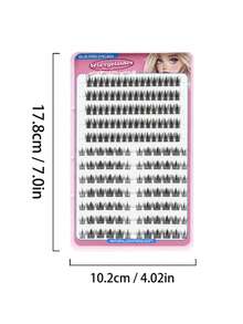 Self-Adhesive Glue-Free Cluster Lash Book, Large Capacity Segmented DIY False Eyelashes, Natural Fluffy Reusable Lashes - View 6