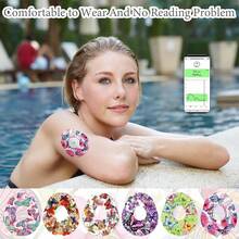 1 Set - 2/6/18pcs G7 Adhesive Patches, 5 Exquisite Butterfly Designs, Waterproof Breathable Latex-Free, Blood Glucose Monitor Cover Sensor Sticker Accessories - View 3