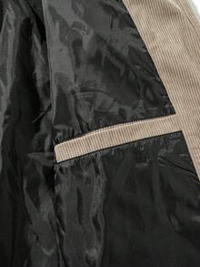 Men's Casual Old Money Style Zipper Front Jacket - Brown - View 7