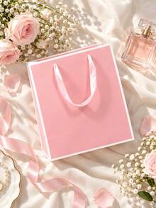 5pcs Handle Gift Bags, Shopping Bags - Gift Boxes - Packaging Boxes, Suitable For Birthday, Bridal Shower, Welcome Party, Etc., Multiple Colors Available, Halloween, Christmas, Perfect For Wedding, Bridesmaid - Multicolor - View 1
