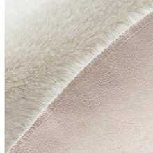 1pc Faux Rabbit Fur Bubble Plush Rectangular Large Area Luxury Cream Style Wave Decor Rug, Fluffy Soft Premium Polyester Plush Home Living Room Sofa Mat, Bedroom Bedside Carpet, Study Room, Walk-In Closet, Pet Mat, Chair Cushion, Machine Washable, Fade-Resistant, Creates Cozy Home Atmosphere - Dusty Pink - View 5