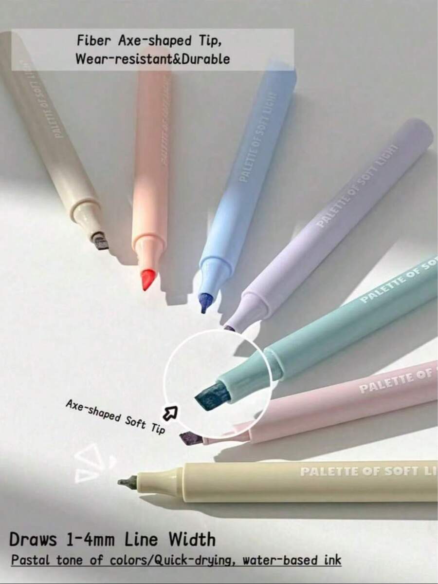 12pcs Morandi Color Soft Tip Markers, Large Capacity Leak-Proof, Multi-Purpose, Suitable For Notes, Journals, Doodles And Painting, Ideal For Students, Teachers And Office Workers, Back To School Essential - A - View 1
