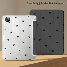 心形圖案彩繪效果平板保護殼附支架，適用於 Honor 8/9/10/X8/X8A/X9/X8Pro/X9Pro 及其他機型 / MatePad SE 11 吋 / MatePad 11 吋 / 11.5 吋 / MatePad Pro / Apple 10 代/11 代 2025 (A16) / Galaxy Tab A7/A9 及其他熱門機型 - 款式49 - 查看 6