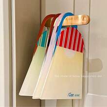 1pc Acrylic Door Sign, Erasable Entry Message Hanging Board, Vintage Striped Hat Design, Doorway Delivery Information Whiteboard, Suitable For Home Decor, Kitchen Message Board, Desktop Message Board - A - View 5