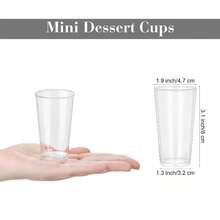 10PCS/50PCS/100PCS 100ml Transparent Cups For Pudding, Jelly, Ice Cream, Dessert, Transparent Pudding Cups, Party, Wedding, Catering, Food Container, Mini Dessert, Restaurant Mini Cups, Suitable For Party, Wedding, Catering, Ice Cream, Pudding And Food Container, Kitchen Supplies - Transparent - View 3