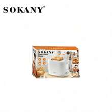 SOKANY 08111 Pemanggang Roti Rumahan, Pembuat Roti Sarapan, Otomatis Penuh Dua Slot, Daya Tinggi 750W, Pemanggangan Multi-Level, Pencair Es dan Pemanasan Ulang, Sempurna untuk Penggunaan di Rumah dan Mahasiswa, Mesin Sarapan, Pembuat Roti Panggang - Putih - View 10
