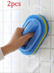 2pcs Heavy Duty Sponge Brushes, Multi-Purpose Cleaning Tools, Removes Grease And Stains From Bathtub, Tile, Stove, Glass, Kitchen, Bathroom And Floor, Durable Household Cleaning Accessories, Suitable For Apartment And Daily Use - Multi-color - View 13
