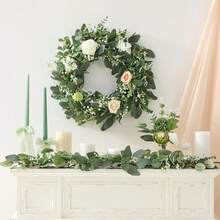 20/60 Stems Artificial Eucalyptus Leaves, Fake Greenery For Wedding Bouquets, Garlands, Vases, Floral Arrangements, Home Bedroom Decor, Garden Decor - Green 1 - View 10