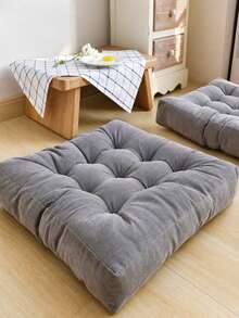 Bantal Lantai Tatami Persegi Besar 55CM, Bantalan Kursi Berumbai Tebal, Bantal Lantai Empuk Lembut untuk Ruang Tamu, Kamar Tidur, Membaca, Meditasi & Tempat Duduk di Lantai - Bantalan kursi tebal persegi - View 11