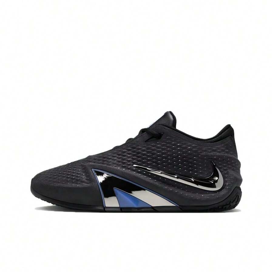 Nike Ja 4 EP Dark Mode Comfortable Lightweight Low-Top Basketball Shoes Unisex Black Silver Blue - Black - View 1