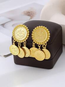 1 Piece Middle Eastern Women's Classic Sunflower Brooch Ladies Collar Pin Bridal Wedding Brooch Corsage, Clothing Accessory For Festivals Parties, - Gold - View 6