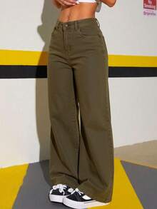 Women Jeans - Army Green - View 3