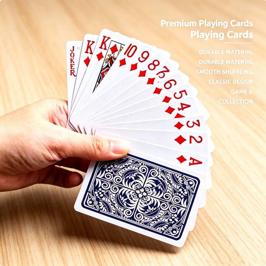 1/2/4/10PCS High Quality Playing Cards, Classic Adult Tabletop Game Cards, Durable Smooth Easy To Shuffle, Casual Party Game Collection Cards. - Multicolor - View 1