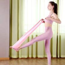 1PC Yoga Resistance Band, Elastic Pull Band, Multiple Colors Available, Suitable For Various Scenarios - Pink - View 8