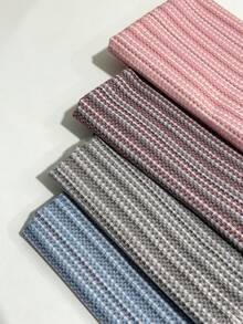 1 Roll Premium Plaid Printed Leather DIY Handmade Bags Hair Clips Shoes Matte Texture Leather Material For Home Decor - Plaid Leather - View 3