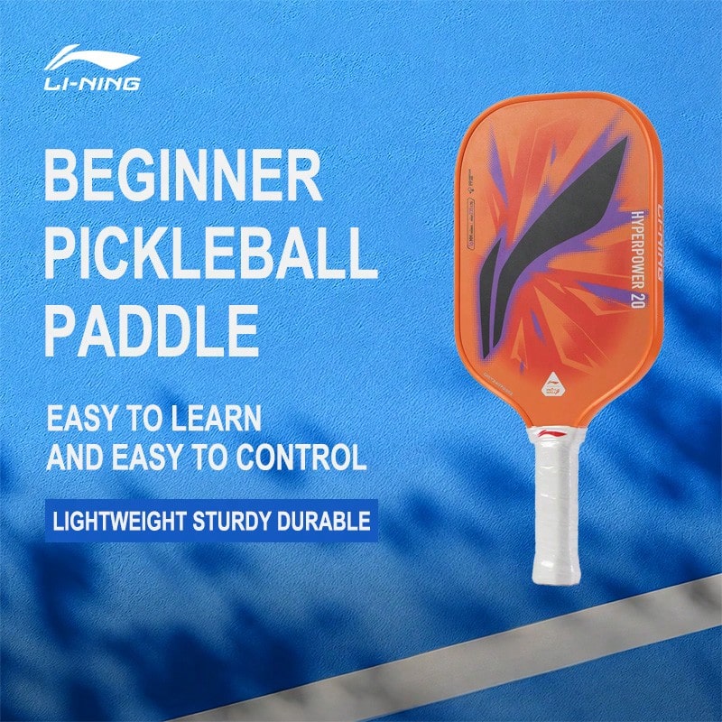 PEAK HYPERPOWER 20 Pickleball Paddle, 16mm Fiberglass Face Power Type Beginner Paddle ACPV021 ACPV023 ACPV025 - Fluorescent Orange - View 1
