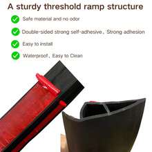 Floor Transition Strip Self Adhesive Vinyl Door Threshold Strip,PVC Transition Strips For Doorways Reducer For Laminate Floor Carpet Tile - B - View 3