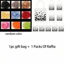 Halloween Black Bat Pattern Reusable Gift Bag With Handle, Includes Raffia, Suitable For Trick Or Treat, Birthday Party Gift Bag, Halloween Party Decoration - Multicolor - View 13