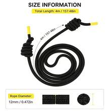 RopeFlow Spinal Flow Spinal Health Spinal Nourishment Rehabilitation Training Jump Rope Fitness Weighted Jump Rope - Multicolor - View 5