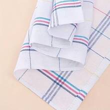 3/6/12pcs,Classic Striped Kitchen Hand Towel Set, White Base Colorful Stripe Design, Simple Kitchen Linen, Christmas Holiday Gift - Multicolor - View 7