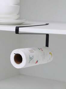 No-Drill Under-Cabinet Paper Towel Holder, Hanging Kitchen Paper Towel Roll Rack, Over-Cabinet Paper Towel Storage Rack, Space-Saving Cabinet Mounted Paper Towel Holder, Creative Mother's Day Gift - Multicolor - View 6