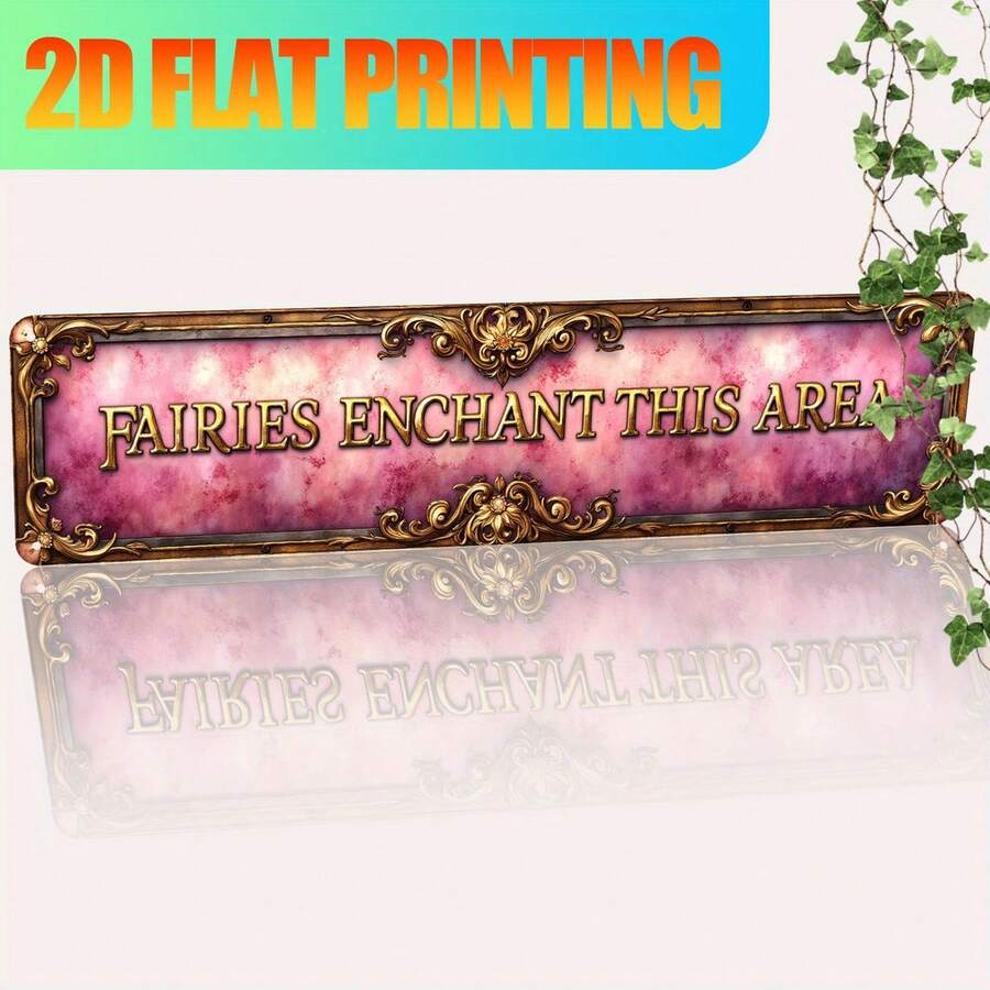 1pc Charming Vintage Novelty Home Sign Decor, European & American Theme Metal Sign Decoration For Garage, Backyard, Bedroom, Farmhouse, Cafe, Porch And Garden - Durable, Outdoor - Multi-Functional English Yard Sign (Random Style)