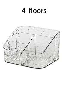 1pc Makeup Storage Box, Lipstick Holder, A Box For Storing Cosmetics, A Container For Organizing Girl's Makeup Brushes, A Container For Storing Hair Accessories, A Compartmentalized Box For Storing Hair Bands, Hair Clips And Hair Bows - Multicolor - View 11