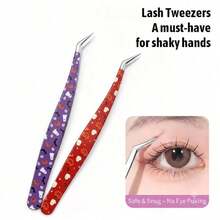1pc Halloween Pumpkin Spider Web Slanted Tip Tweezers, Precise Nail Sticker Tool, False Eyelash Application Tool, Stainless Steel Pointed Eyebrow Tweezers, Beauty Tool, Holiday Gift, Hair Removal Tweezers - Multicolor - View 11