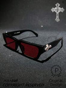 Black Frame/red Lens (with Diamond Cross)