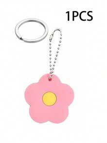 5/1pc Cute Flower Key Cover, Contrast Color Design, Cute Floral Cartoon Silicone Key Cover, Decorative Key Identification Protection Cover, Women's Keychain Accessory, Small Gift For Sisters, Lovers, Friends, Perfect Gift For Her - View 17