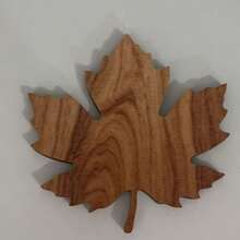 6/2pcs Thanksgiving Maple Leaf Coasters, Autumn Tabletop Decor, Natural Wood Coffee Cup Coasters, Rustic Farmhouse Kitchen & Dining Table Decoration, Holiday Home Decor Accessories - Multicolor - View 5