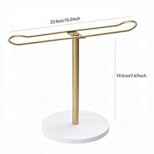 1pc Minimalist Metal Jewelry Stand Headband Holder, Perfect For Displaying Headbands, Bracelets, Necklaces, Watches And Other Accessories. Vanity Decor, Organization, Jewelry Storage Rack, Accessory Holder - Multicolor - View 15