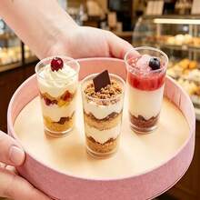 10PCS/50PCS/100PCS 100ml Transparent Cups For Pudding, Jelly, Ice Cream, Dessert, Transparent Pudding Cups, Party, Wedding, Catering, Food Container, Mini Dessert, Restaurant Mini Cups, Suitable For Party, Wedding, Catering, Ice Cream, Pudding And Food Container, Kitchen Supplies - Transparent - View 9