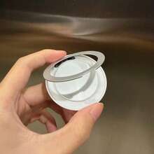超薄 360° 旋轉自黏式手機支架，隱形便攜強力背黏式多功能手機環扣 - 銀色 - 查看 1