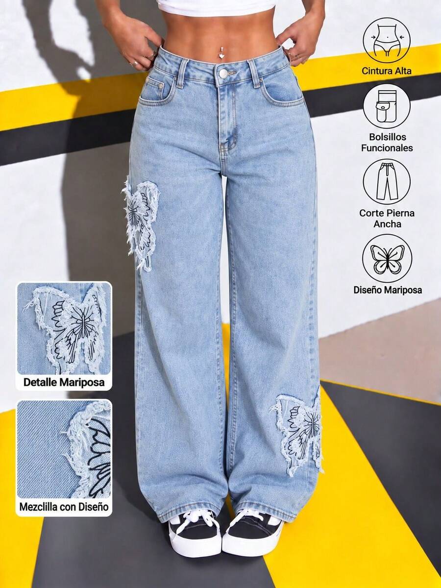 Women Jeans - Light Wash - View 1