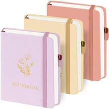 3Pcs Cuaderno de Bolsillo, Cuaderno A6, 200 Páginas Premium Cuaderno Rayado - A6 - Ver 1